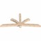 Ekena Millwork Davenport Smooth Timber Gable Bracket, Douglas Fir, 108"W x 49"H x 5 1/2"D x 5 1/2"F, 11/12 Pitch GBW108X49X0606DAV00SDF - alternate 3